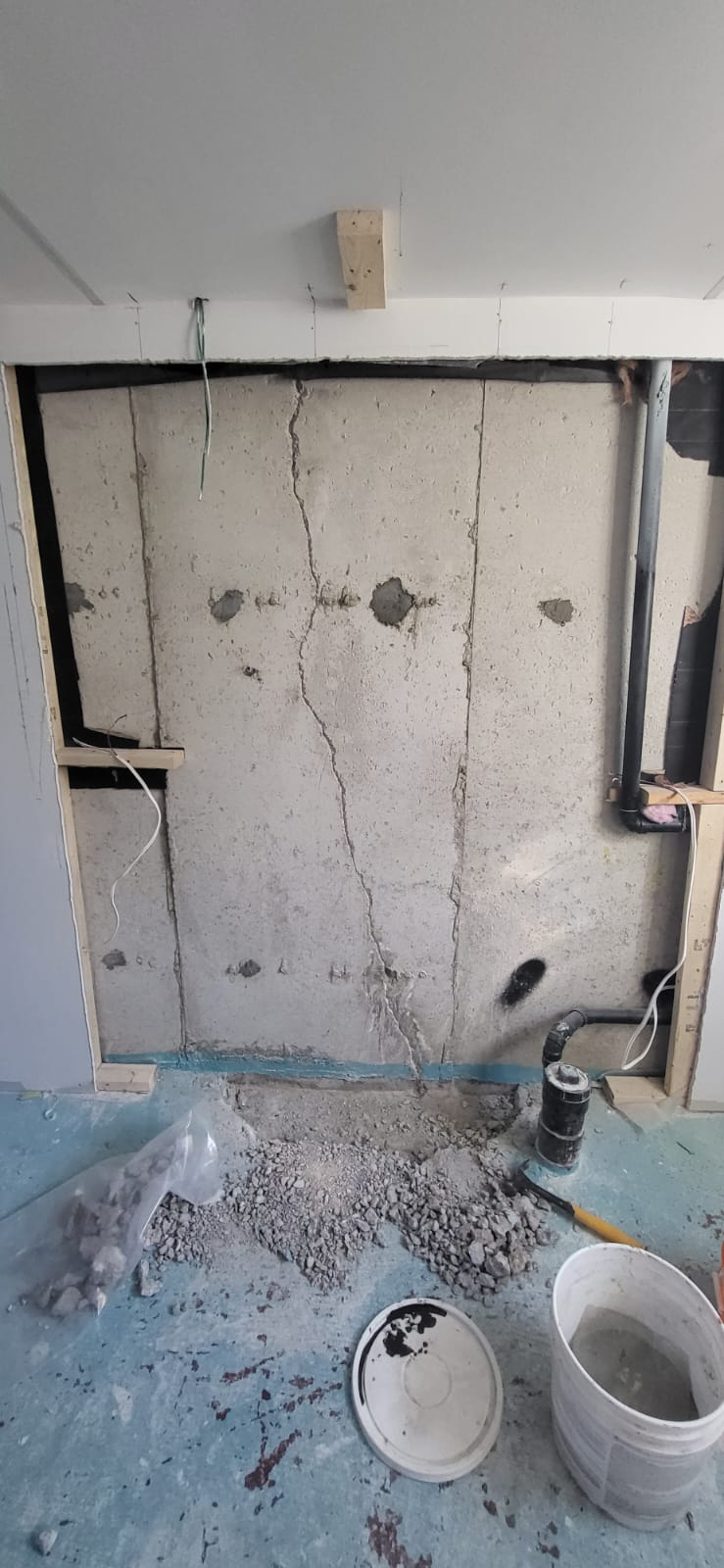 Crack repair project by MP1 Construction, photo 1 of 2
