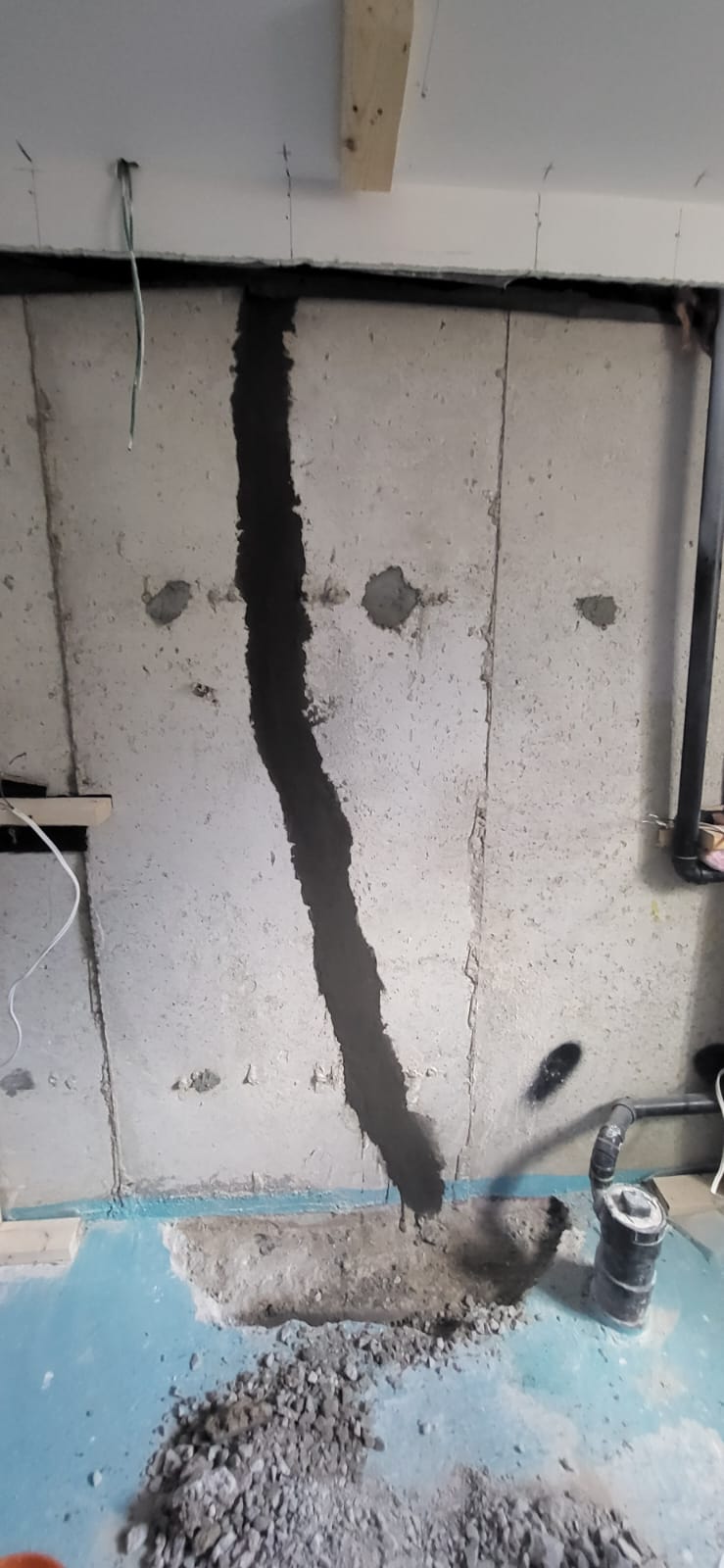 Crack repair project by MP1 Construction, photo 2 of 2