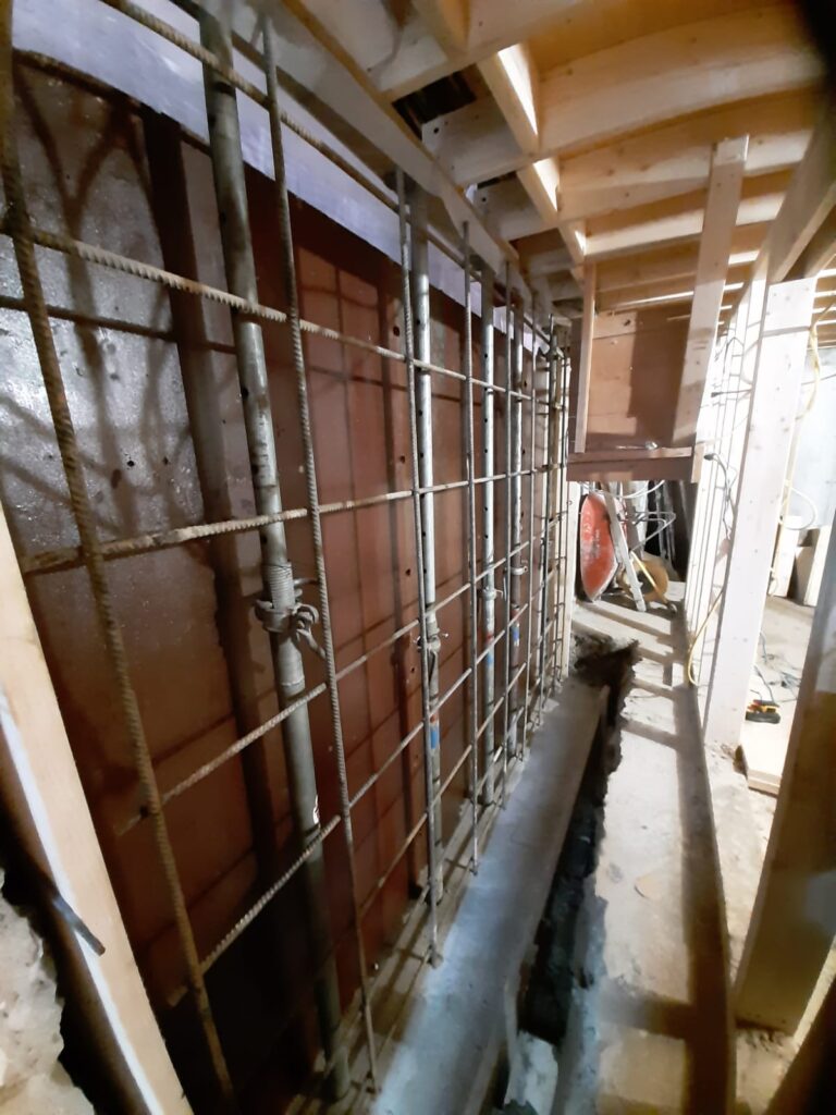 Foundation repairs project by MP1 Construction