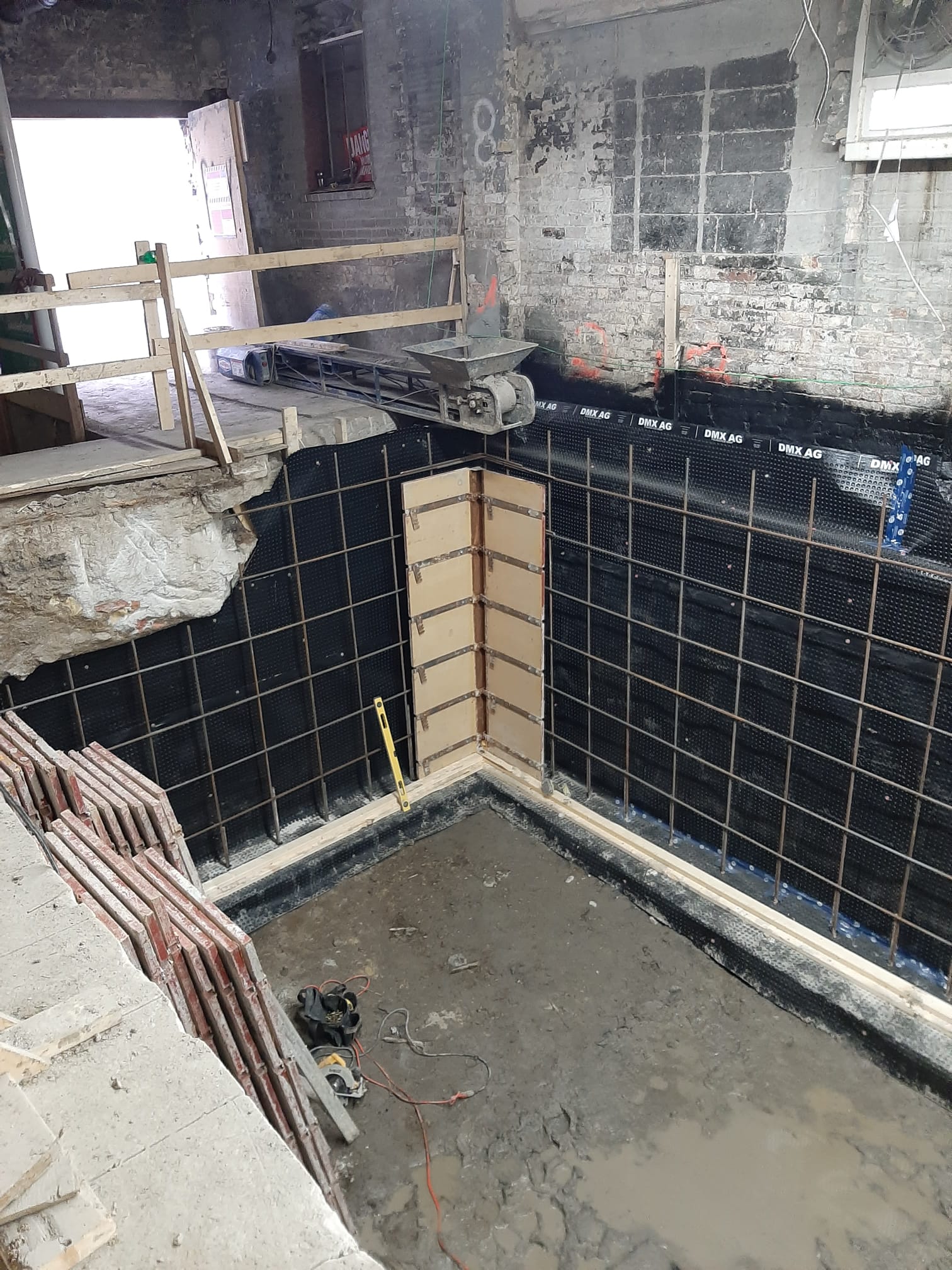 Foundation repairs project by MP1 Construction