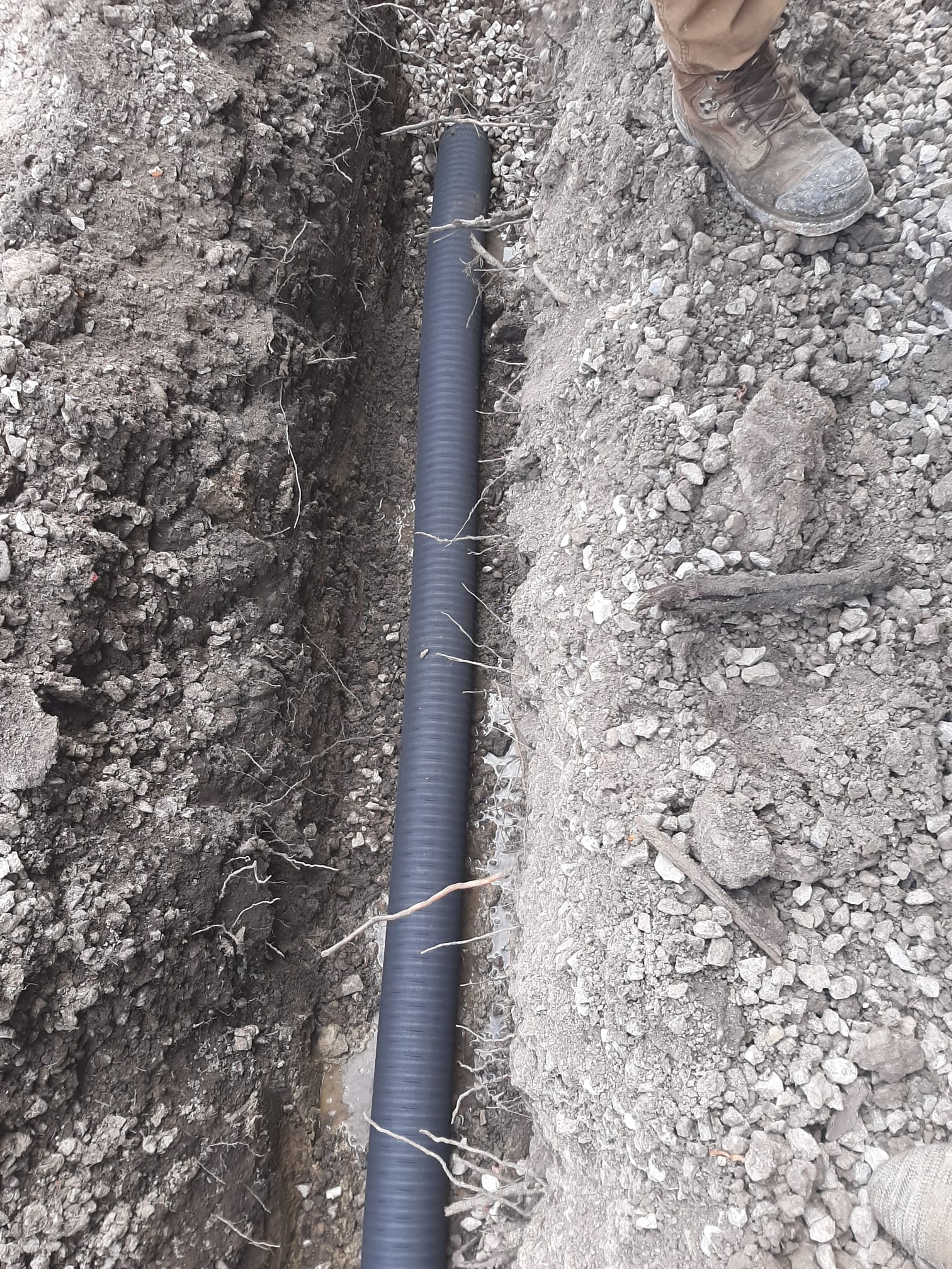 French drain project by MP1 Construction, photo 1 of 1