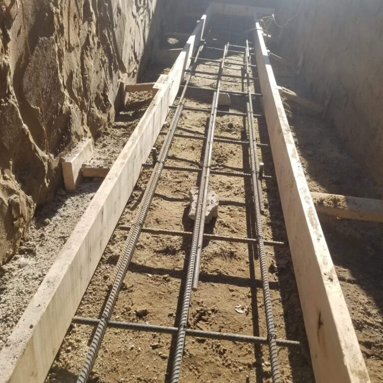 Bench footings project by MP1 Construction